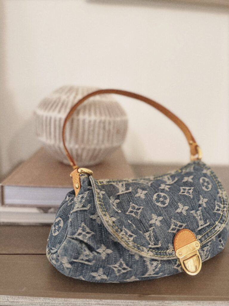 Vintage Louis Vuitton jean denim bag